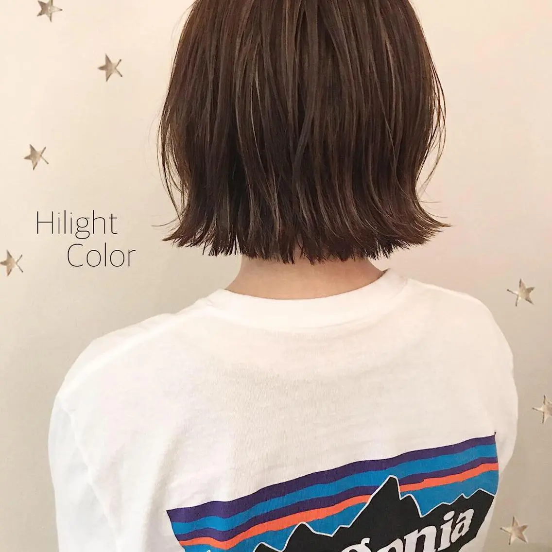 ミディアム カラー 市川 千夏のヘアスタイル