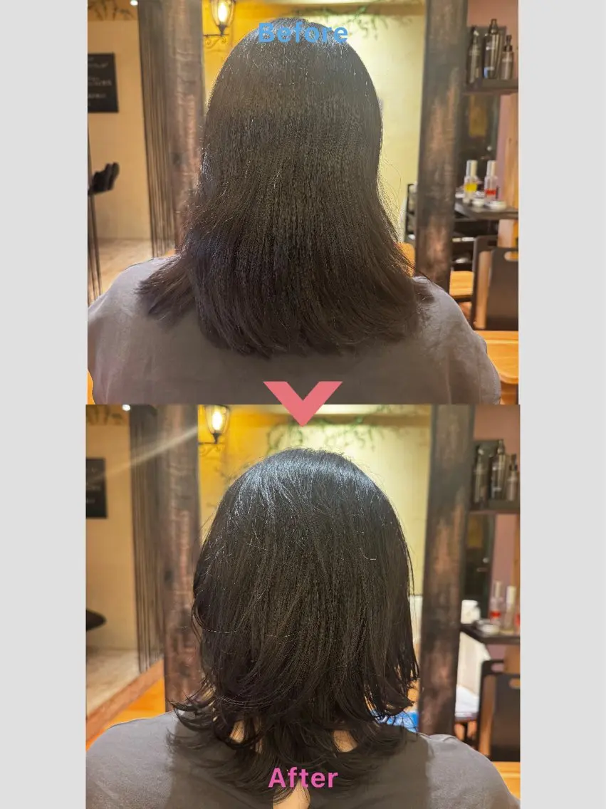 ミディアム SHO ✂︎のヘアスタイル