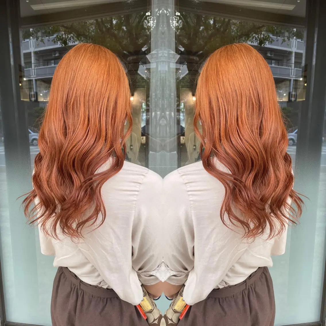 ロング andKおもろまち店 艶ダブルカラー✨のヘアスタイル
