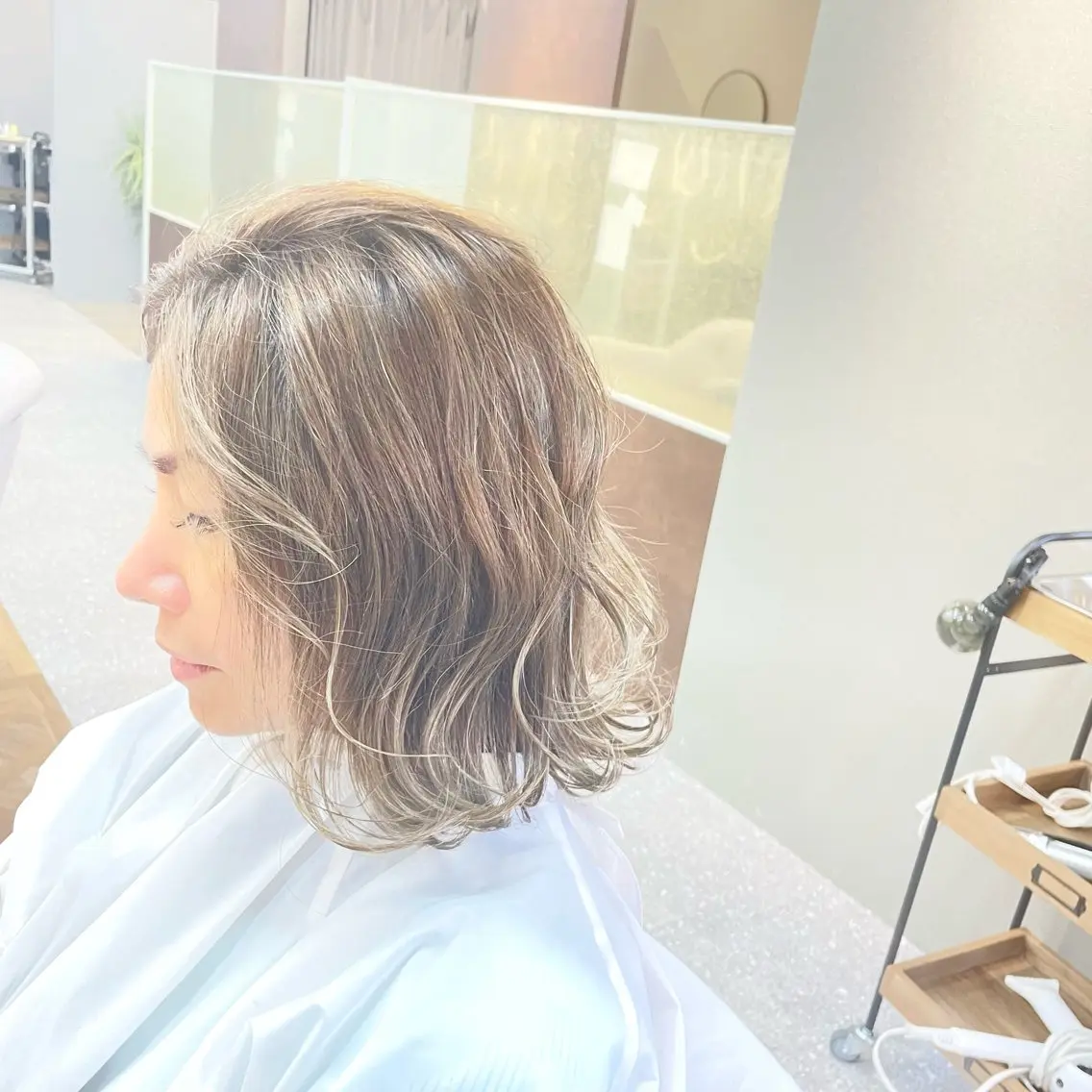 ミディアム カラー MATISSE藤崎 渕上 ジュビアイのヘアスタイル
