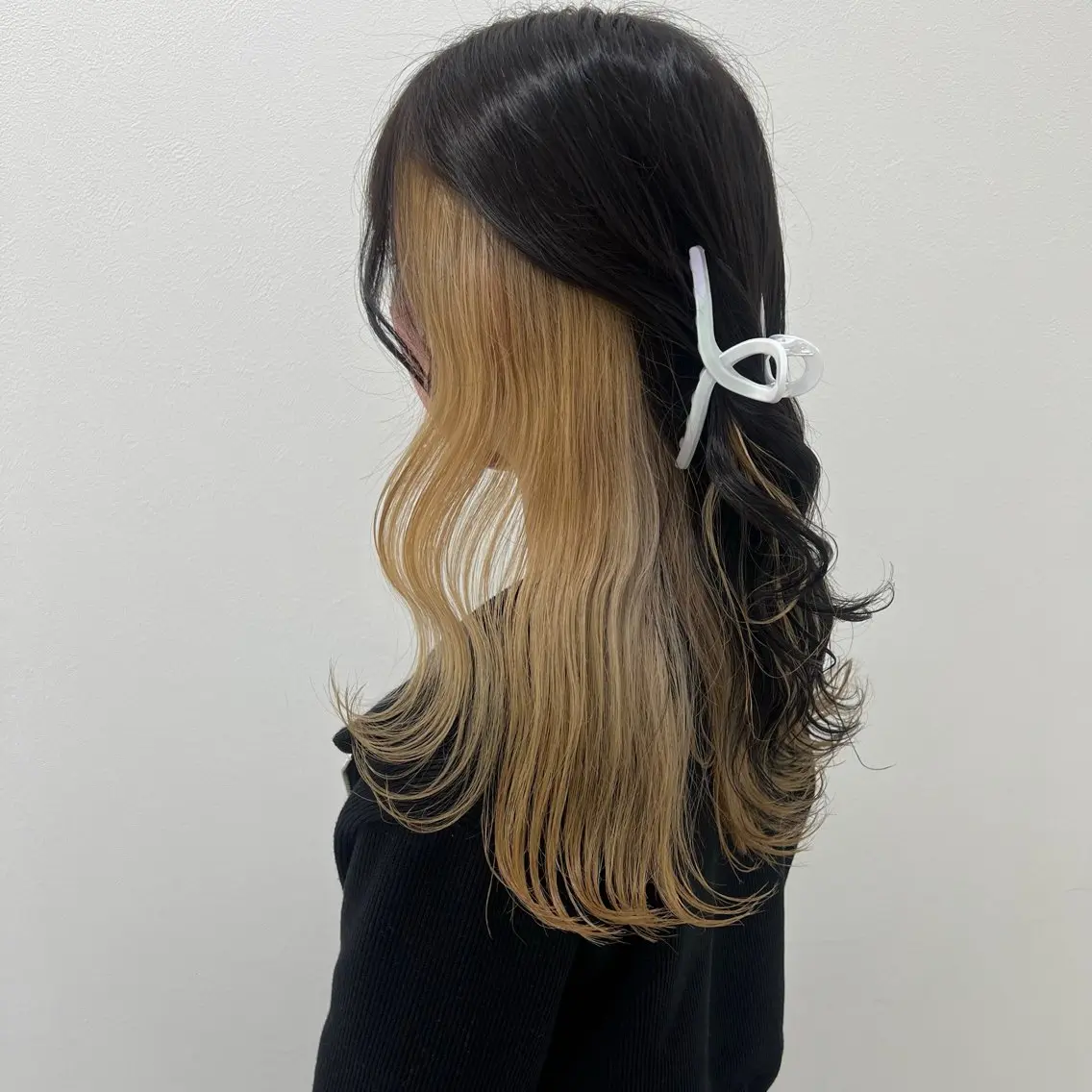 セミロング カラー カット 縮毛矯正 韓国スタイル🇰🇷 トレンドレイヤー🪡のヘアスタイル