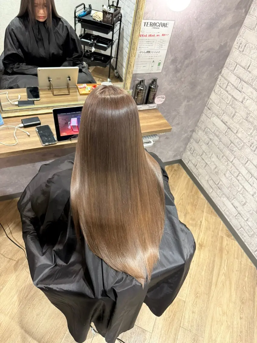 ロング カラー ヘアカラー 阪急箕面駅 徒歩1分千葉のヘアスタイル