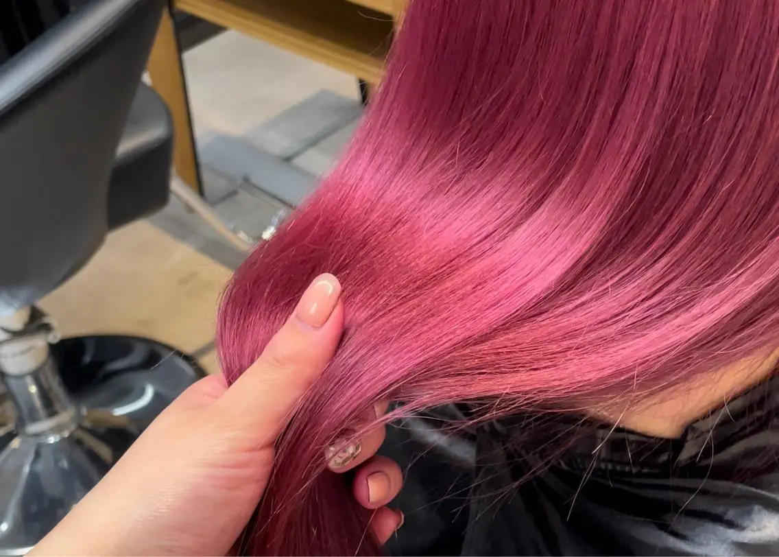 ロング カラー ヘアカラー 梅田韓国ヘア kiara🩷彡のヘアスタイル