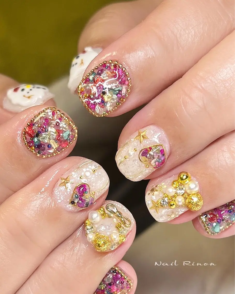 ネイル 冬ネイル クリスマス Nail Rinonのネイルデザイン