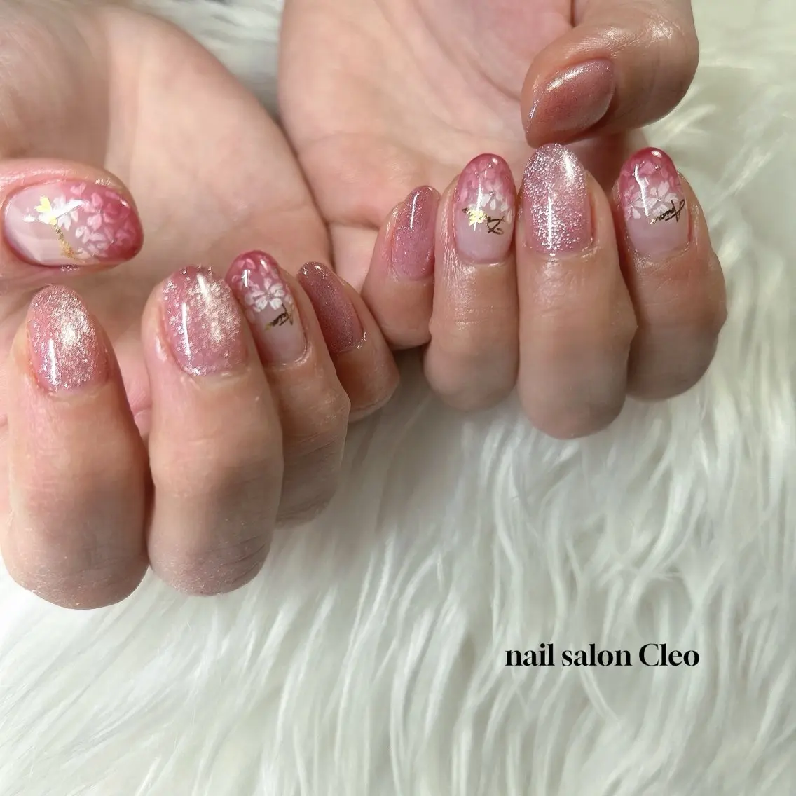 ネイル 桜ネイル 春ネイル Cleo クレオのネイルデザイン