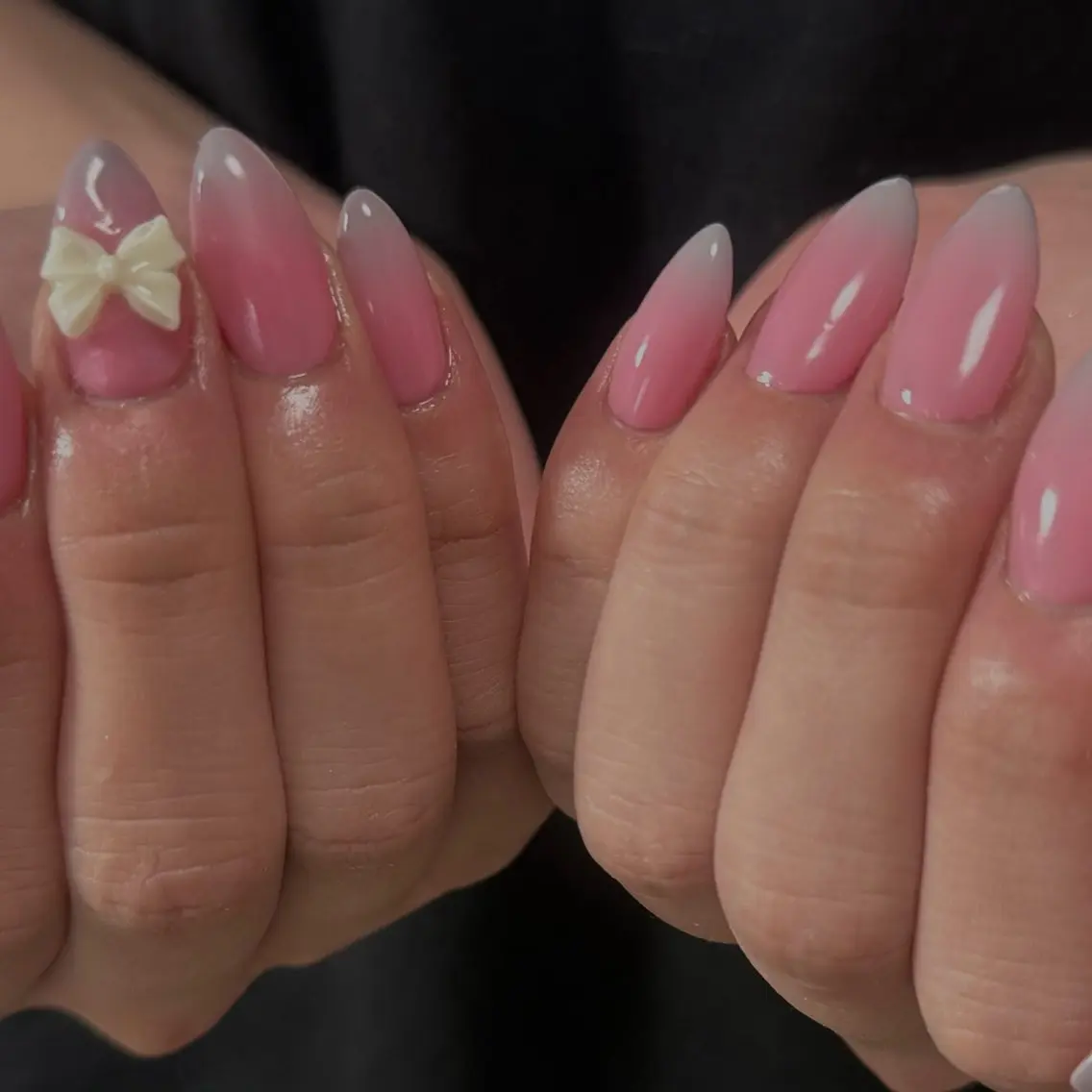 セミロング 韓国風ヘア ハンドネイル navi nail ayaneのネイルデザイン