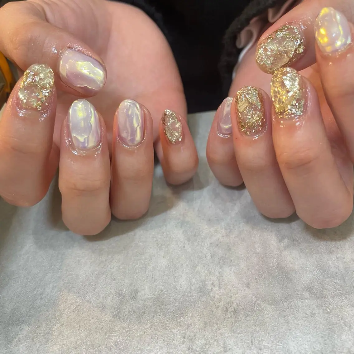 ネイル オーロラネイル ぷっくりネイル Nail Salon Gummi.のネイルデザイン