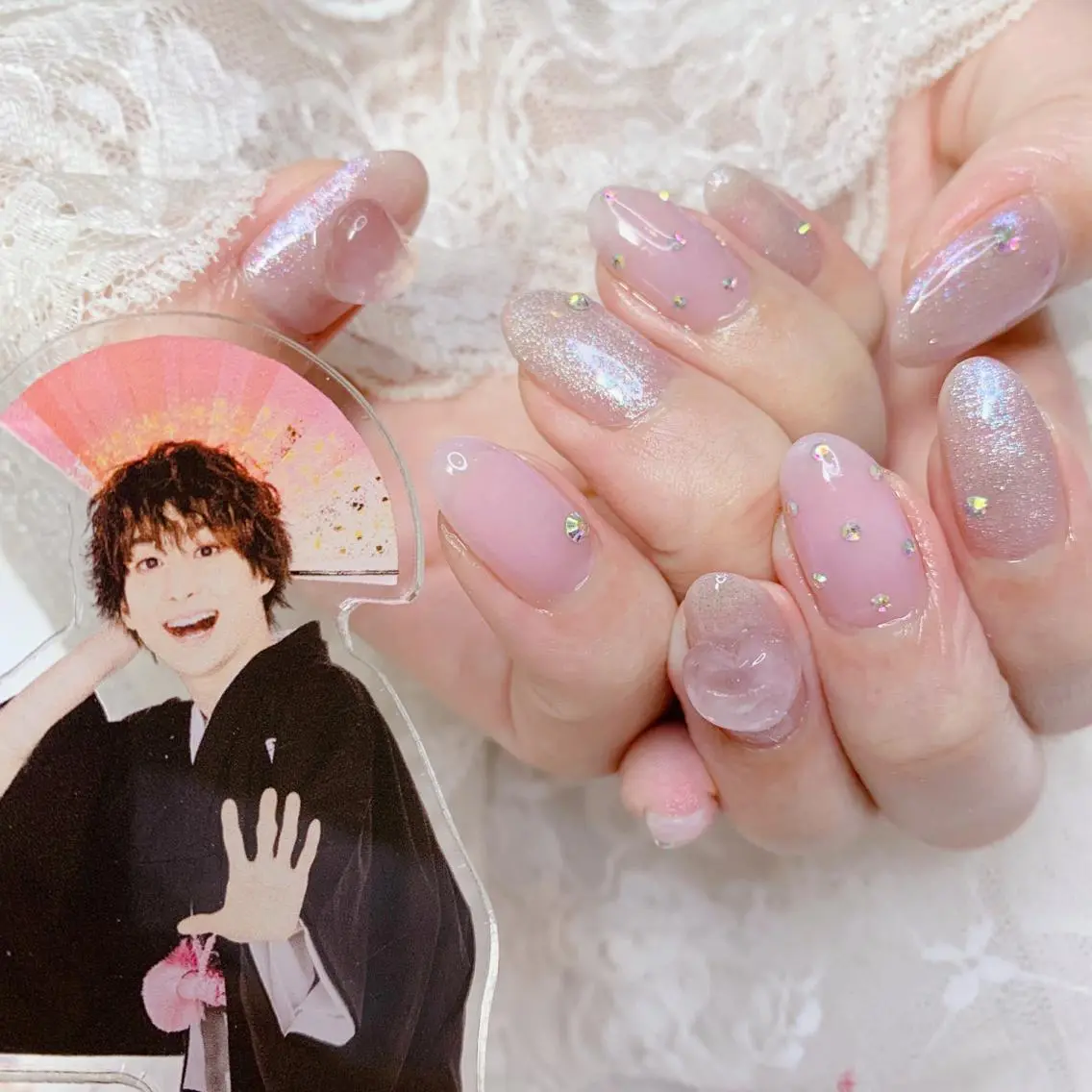 ネイル ハート ハンドネイル La neige* yuki 🐩🌙のネイルデザイン