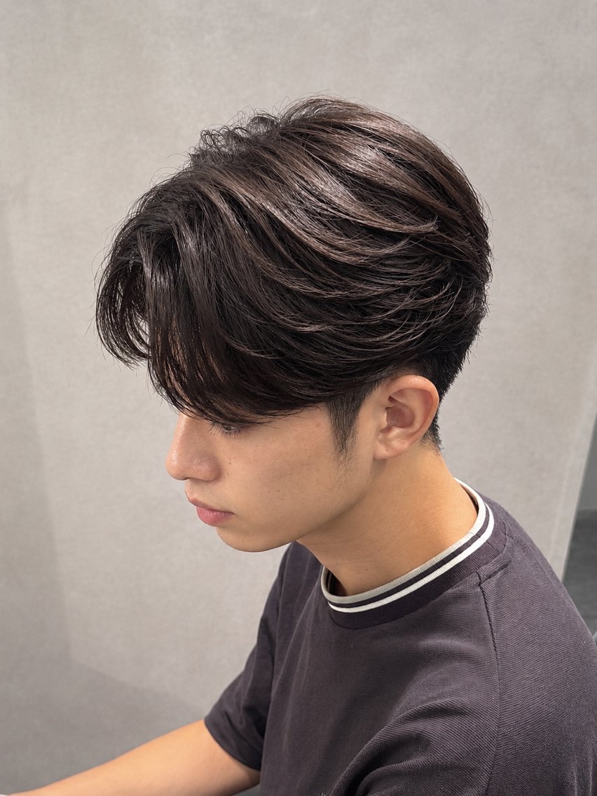パーマ メンズ カット 縮毛矯正 トリートメント 濱口 健慎のヘアスタイル