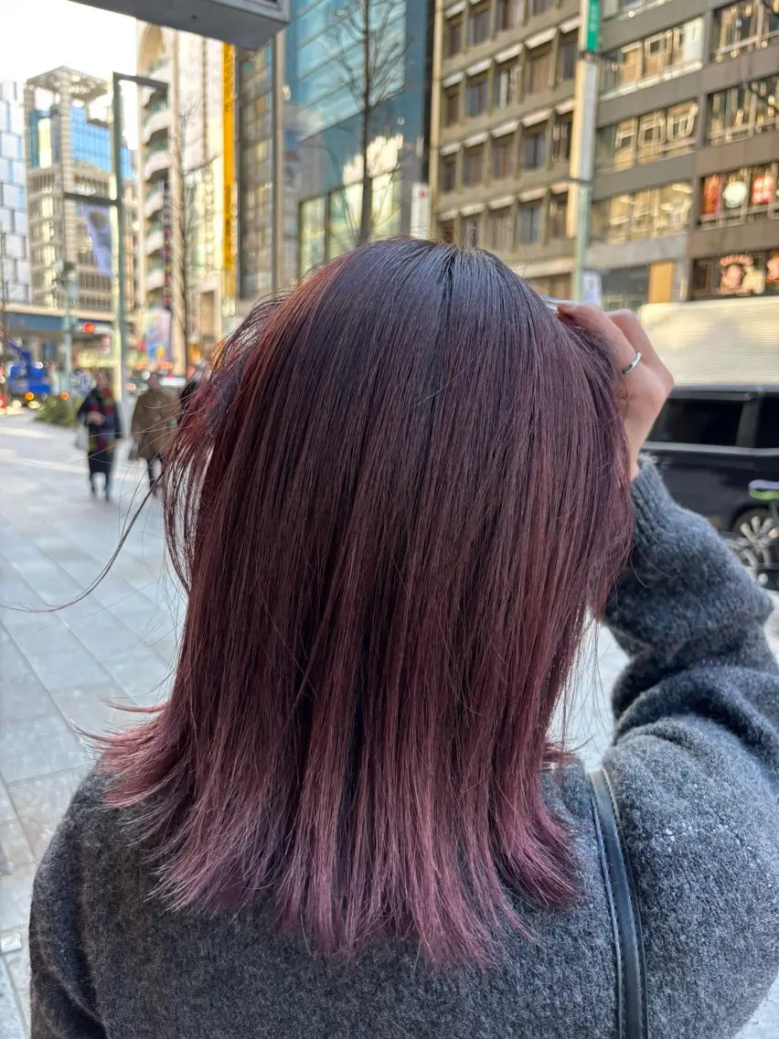 セミロング カット ヘアカラー トリートメント 🫧髪質改善🫧 佐々木隆誠のヘアスタイル
