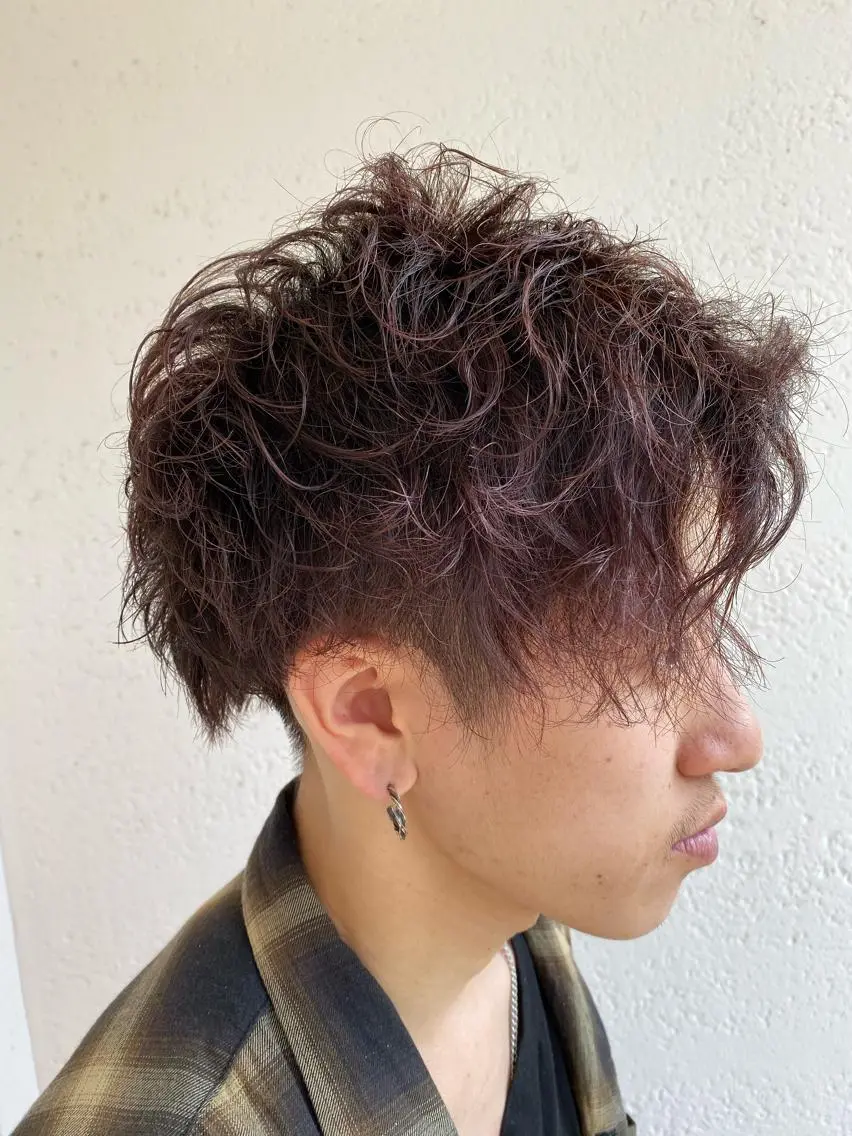 【メンズ限定】メンズカット+パーマ+ナチュラル眉カット¥14300→¥9900の写真
