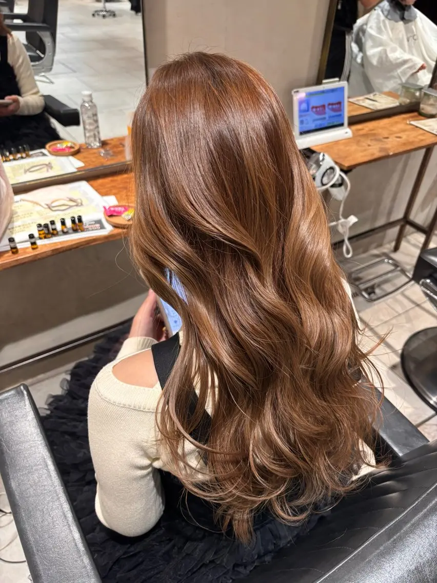 ロング カラー カット ヘアカラー NEWTON 🌟ミニモ限定のヘアスタイル