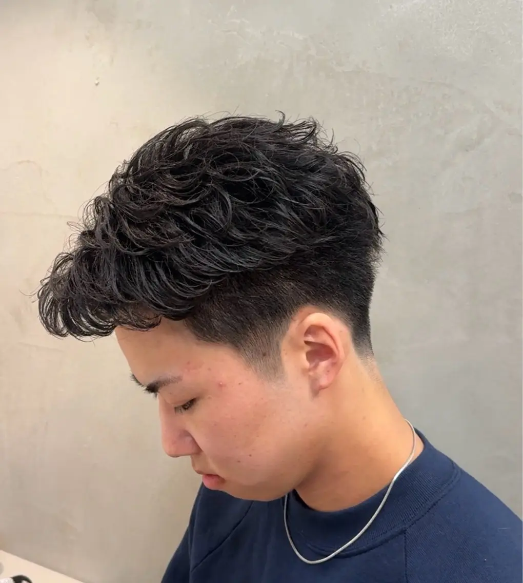 ショート パーマ メンズ メンズパーマ特化 【八王子】鈴木 惟人のヘアスタイル