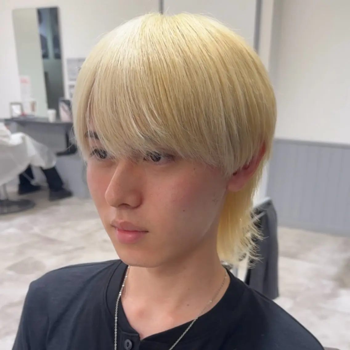 カラー ヘアアレンジ メンズ マッシュウルフ マッシュ メンズウルフカット ウルフカット メンズセット/カラー モデル募集✨はるきのヘアスタイル