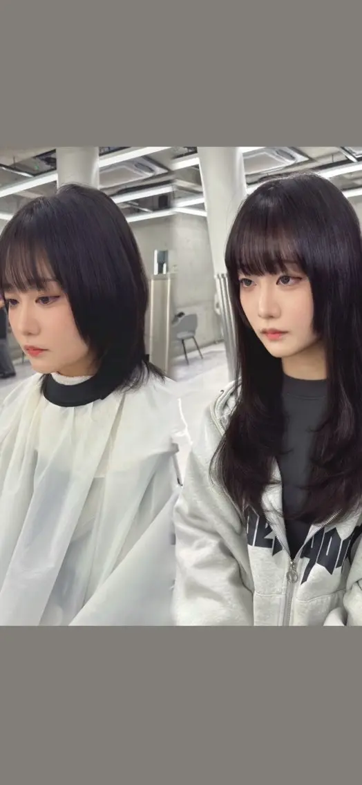 エクステ モリシタ チョウのヘアスタイル