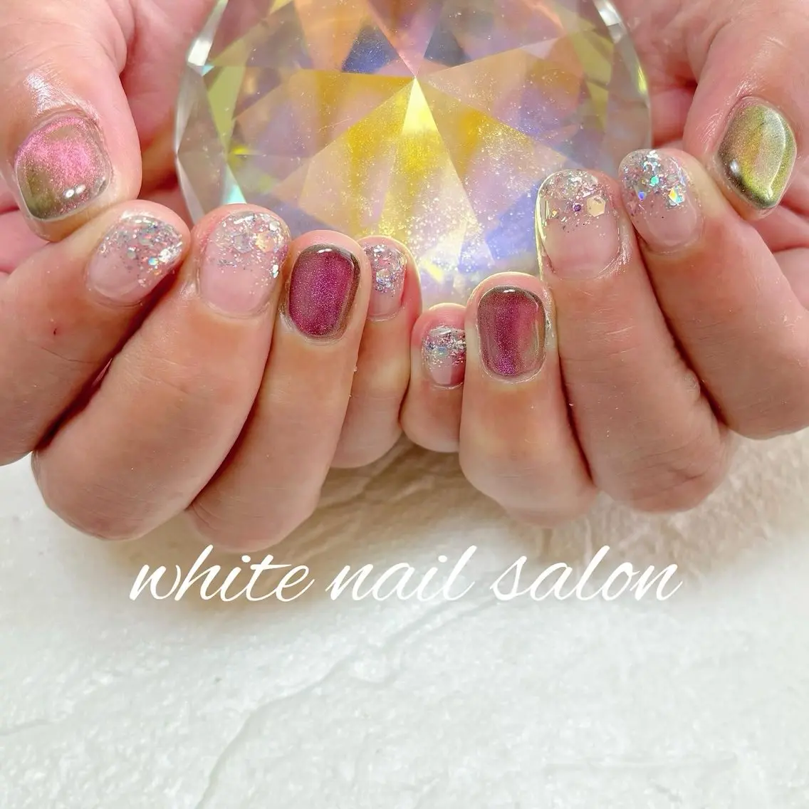 ネイル フットネイル ハンドネイル white nail salonのネイルデザイン