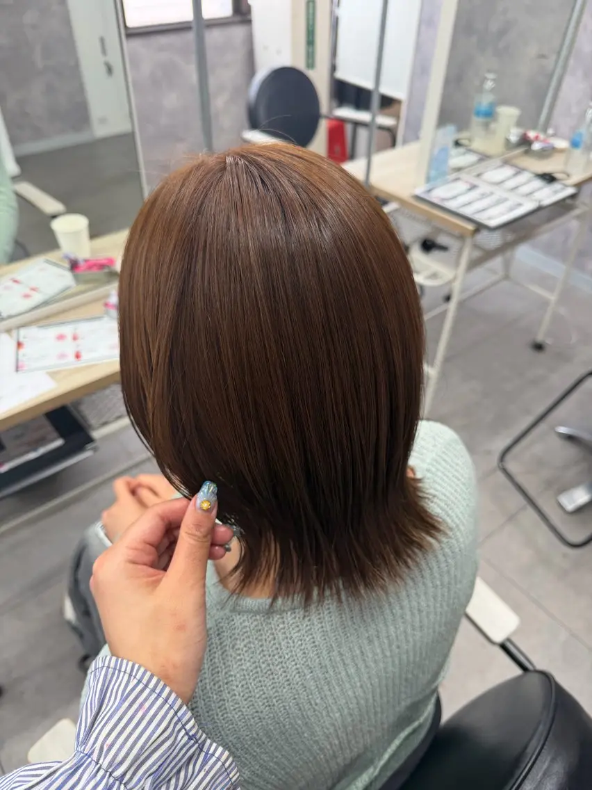 ミディアム カラー ヘアカラー Riko🐰💗/ モテ艶髪《本厚木》のヘアスタイル