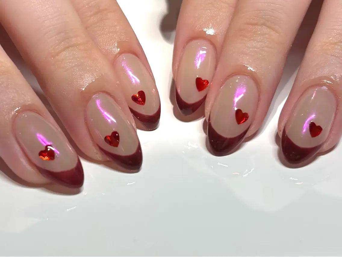 ネイル バレンタイン Nailsalon Puttiのネイルデザイン