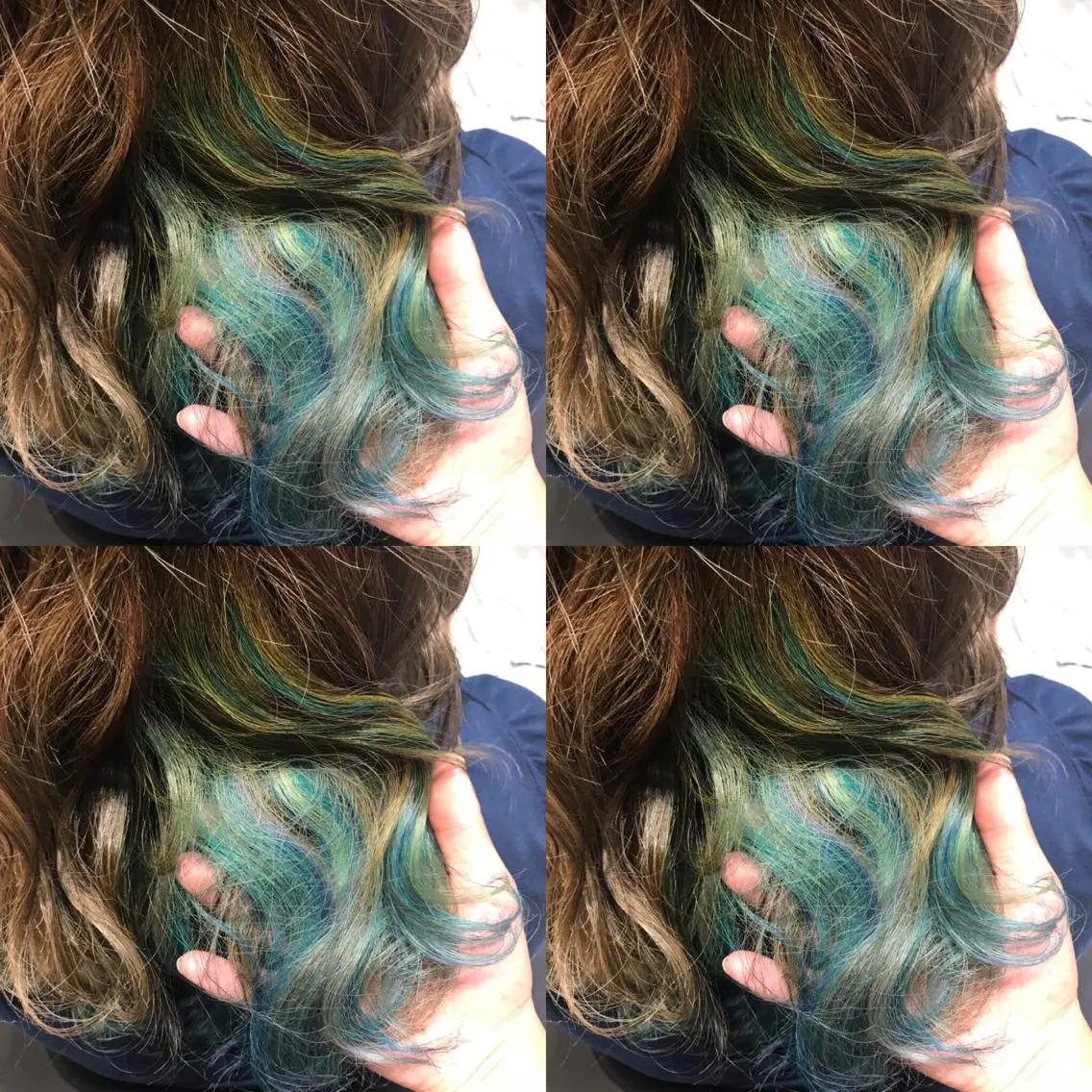ミディアム カラー インナーカラー ユニコーンカラー ヘアカラー 大久保 隆蔵のヘアスタイル