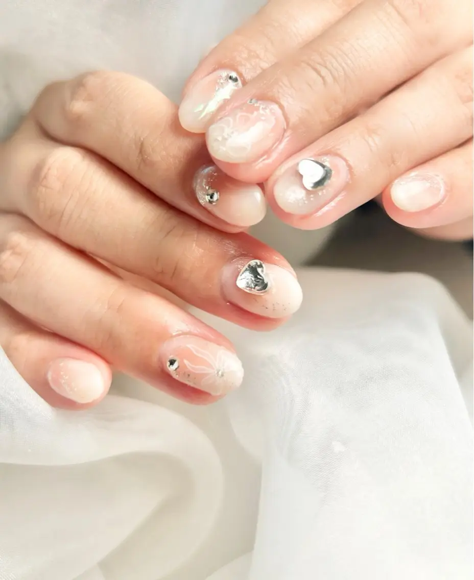 ネイル チークネイル リボン sonus. nailのネイルデザイン