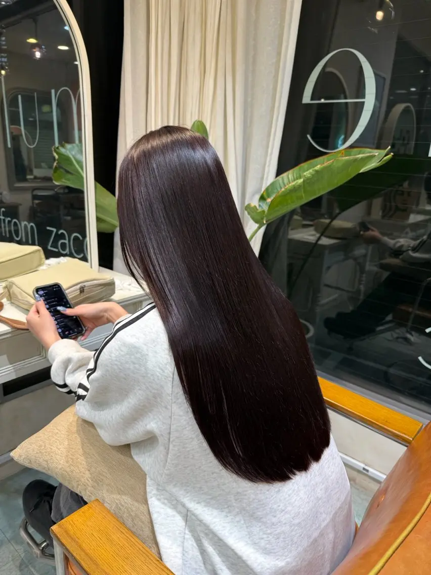 ロング ヘアカラー トリートメント Suzuha 新宿のヘアスタイル