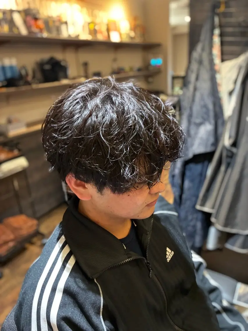 【色気・モテスタイル】波巻きパーマ　¥1000の写真