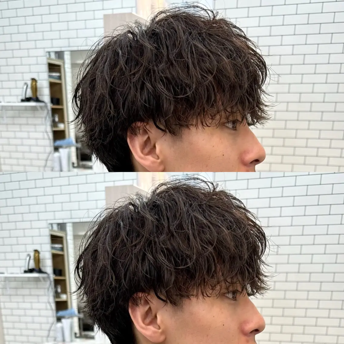 パーマ メンズ メンズパーマ 波巻きパーマ スパイラルパーマ メンズ特化✂️ 小枝 優生のヘアスタイル