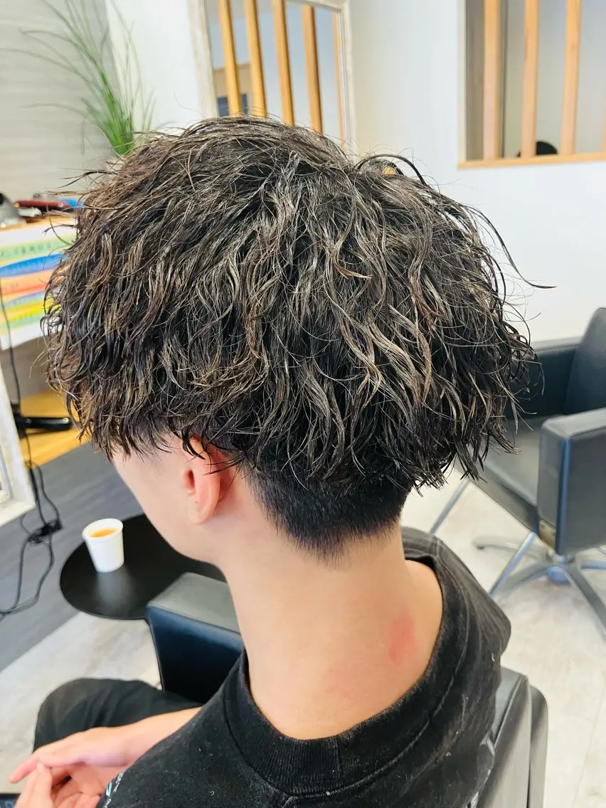 パーマ メンズ カット パーマ メンズ特化/パーマ/ フェードWATARUのヘアスタイル
