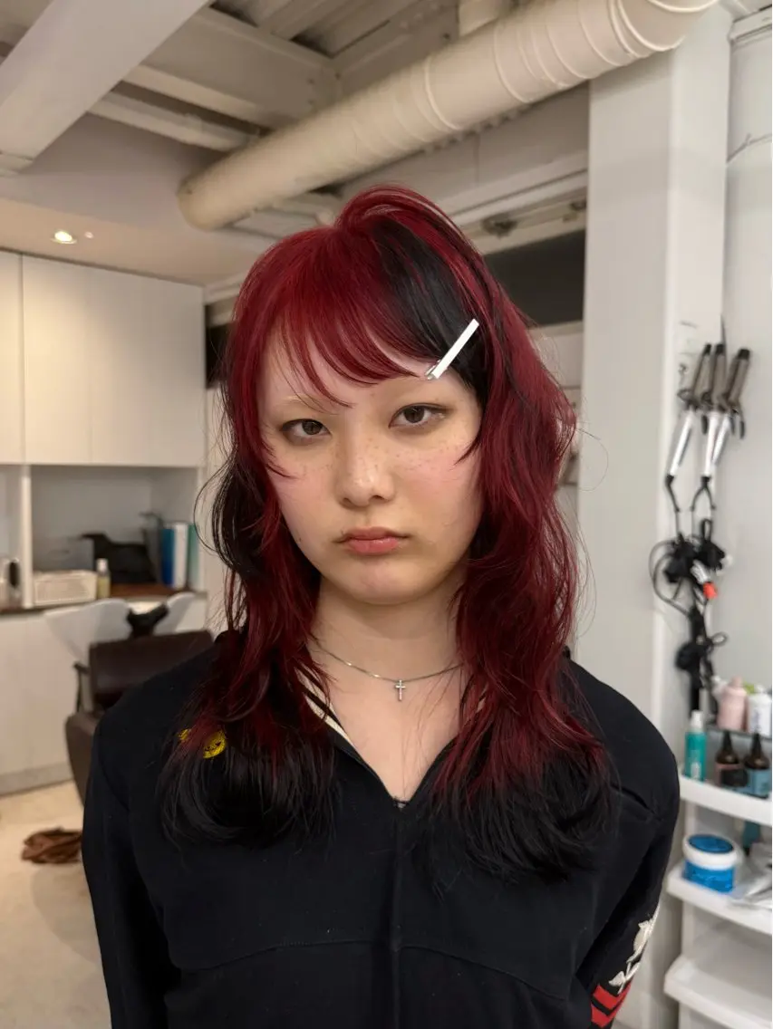 ロング カラー ヘアアレンジ ヘアカラー トリートメント 🦠デザインカラー/ 魚瀬あおい🦠のヘアスタイル