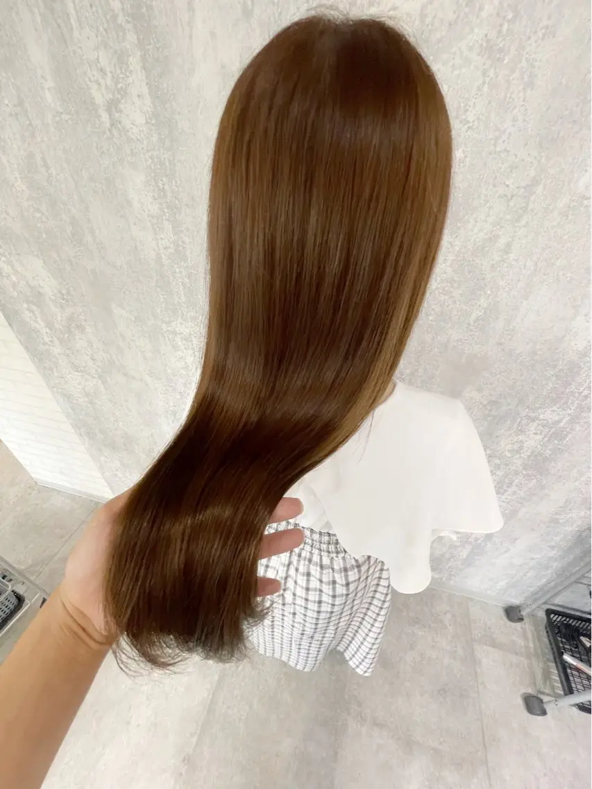 ロング 髪質改善 似合わせカット 縮毛矯正 トリートメント ヘアカラー トリートメント 杉野🫧美髪🫧 Zina博多店長のヘアスタイル