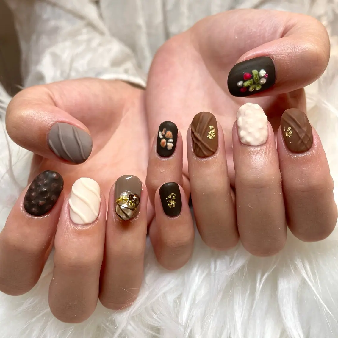 ネイル ハンドネイル 新井 ひなののネイルデザイン