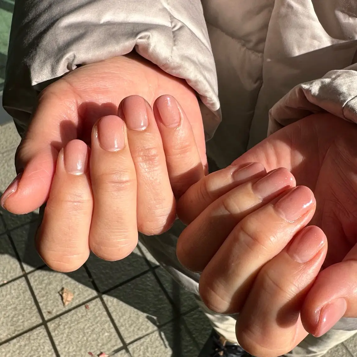 ネイル グラデーション ラメ(グリッター) ピンク Umezawa Minoriのネイルデザイン