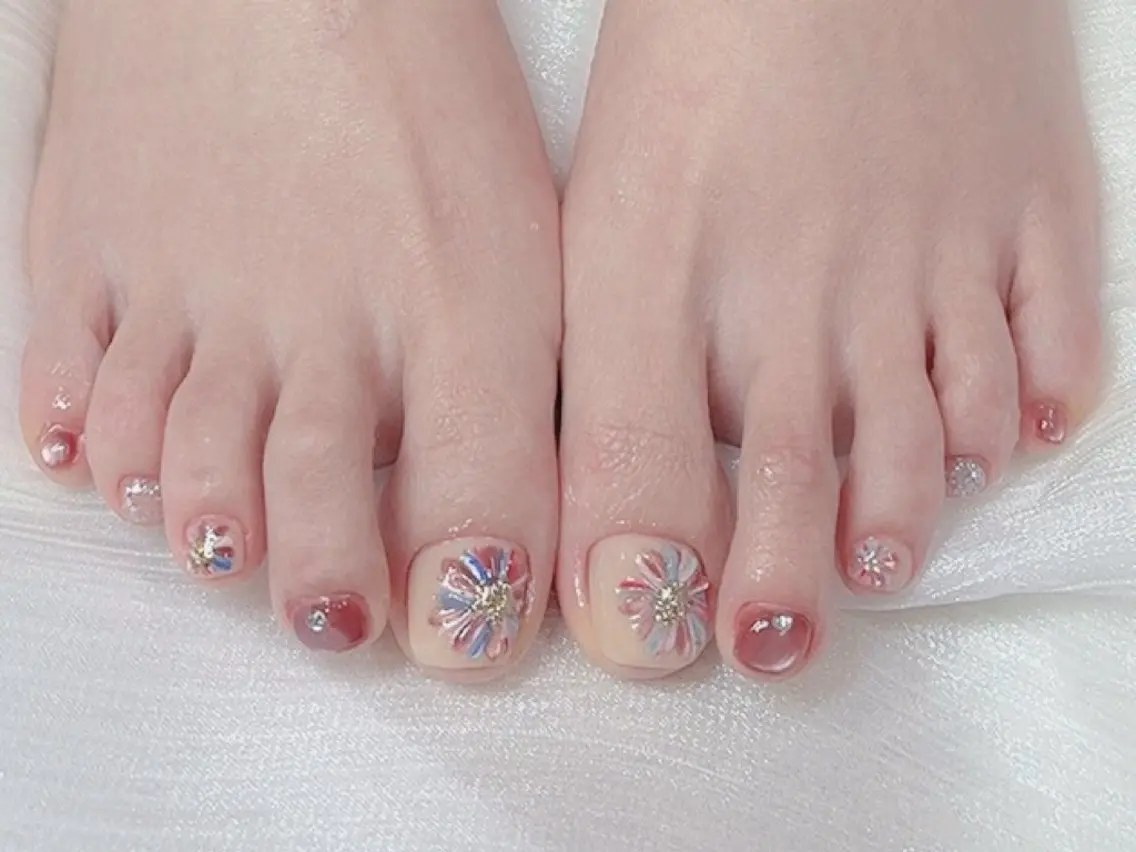 ネイル フットネイル LingK/nail 高士 翔子のネイルデザイン