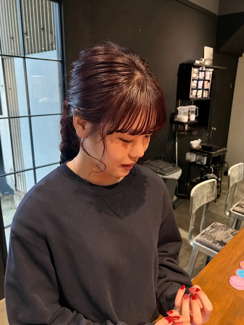 カラー ヘアカラー トリートメント あやの/レイヤー /ベージュカラーのヘアスタイル