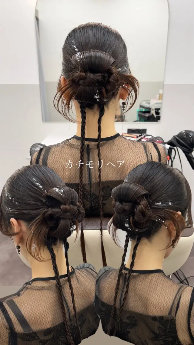 ロング ヘアアレンジ ヘアセット 薄田 珠美のヘアスタイル