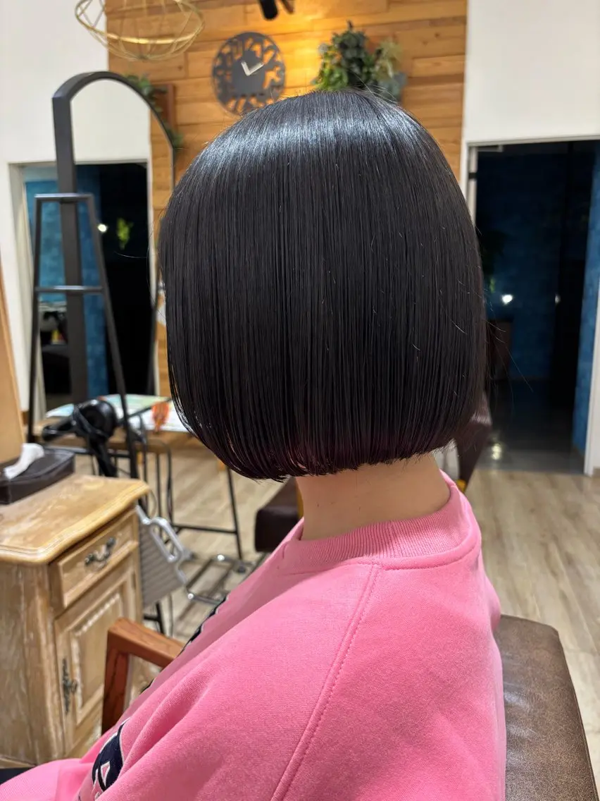 ショート ボブ カット トリートメント 柳坪 まなのヘアスタイル