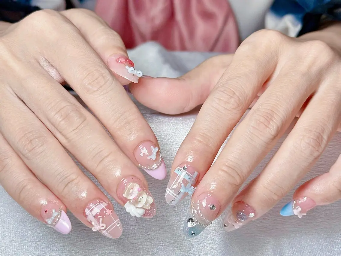 ネイル 長さ出し ロングネイル ネイルチップ ハンドネイル Kaori ちゃんのネイルデザイン