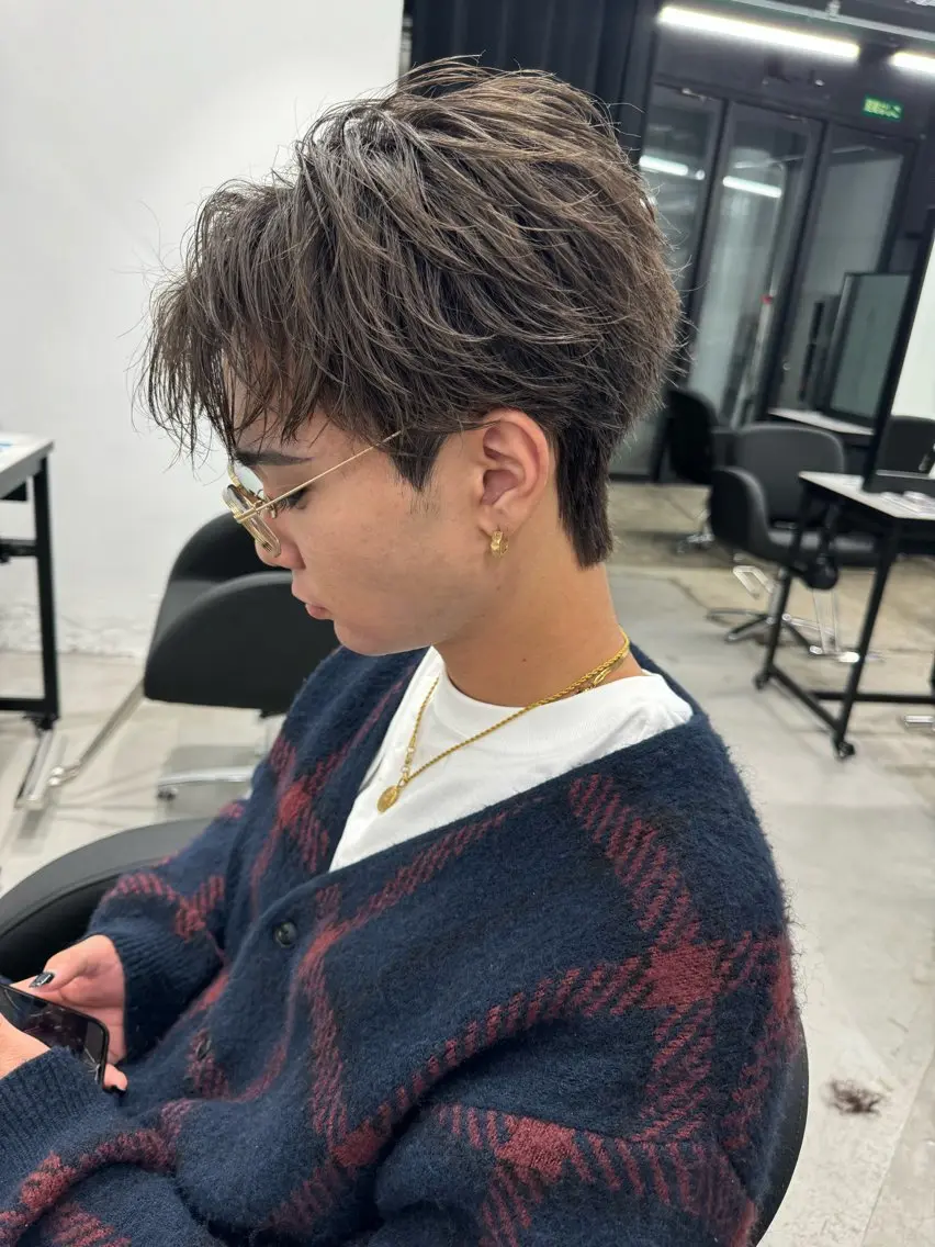 メンズ カット パーマ 縮毛矯正 トリートメント ヘアセット Pia/KIRIA /福岡美容室のヘアスタイル