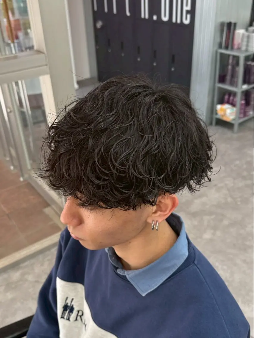 パーマ メンズ センターパート特化 🌹RIO🌹のヘアスタイル