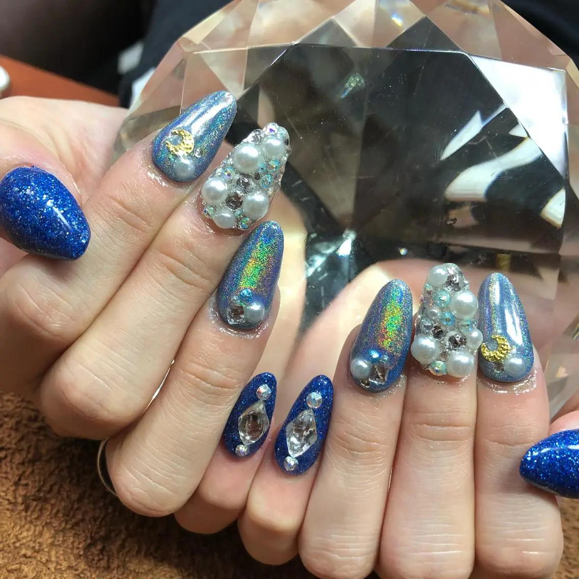 ミディアム ネイル ハンドネイル 《LB》ラブリエ Nail&eyeのマツエク・マツパデザイン