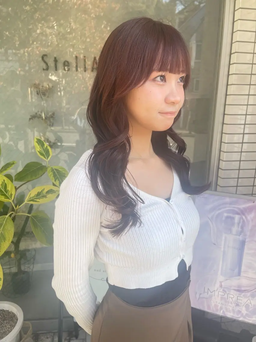 セミロング カット ヘアカラー トリートメント ヘッドスパ アートディレクター ワダヒサノリのヘアスタイル