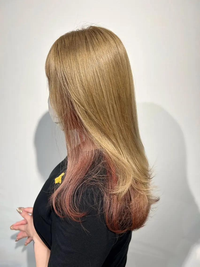 ロング ヘアカラー カラーアンドケアリタ kitamuuuのヘアスタイル