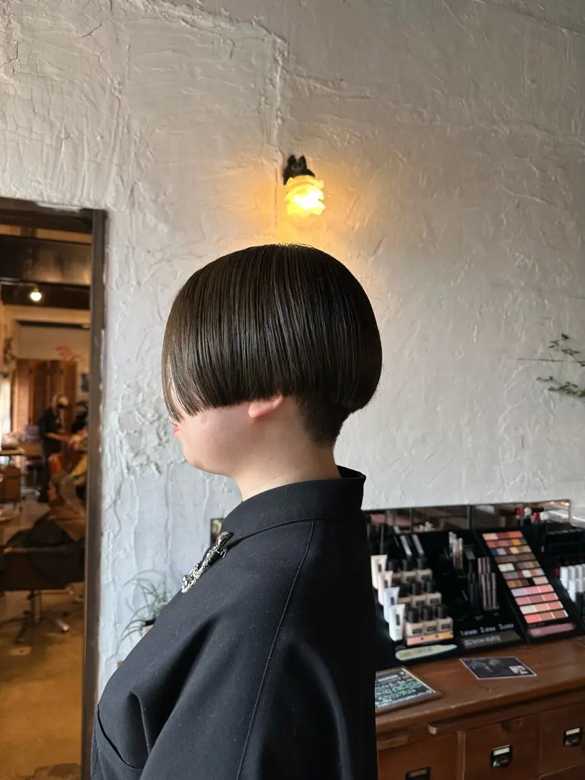 ショート カラー ベージュカラー オリーブベージュ 🦖ノザワ リンカ🦖のヘアスタイル