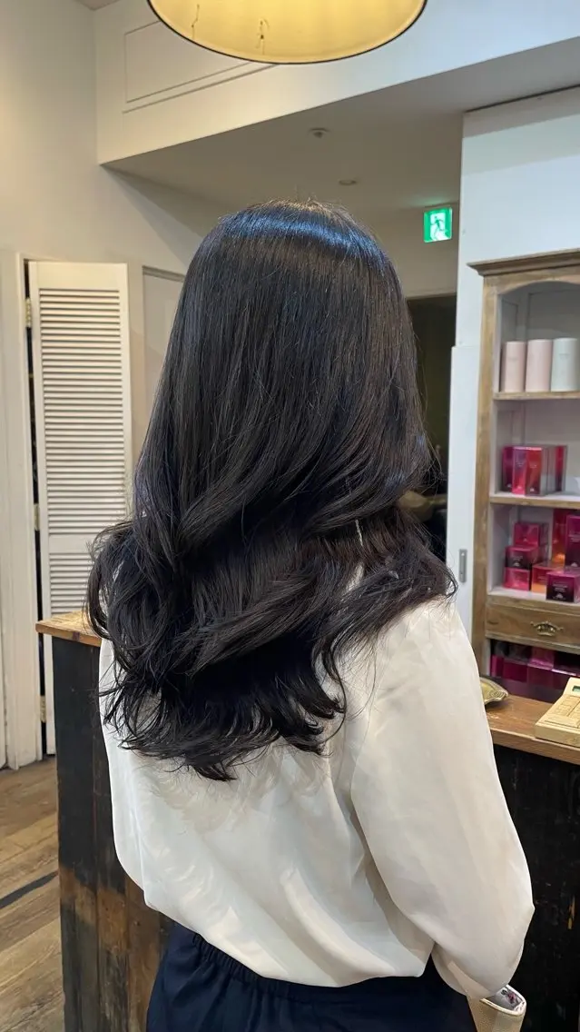 コテ巻き風デジタルパーマ🌀➕スタイリストカット✂️の写真