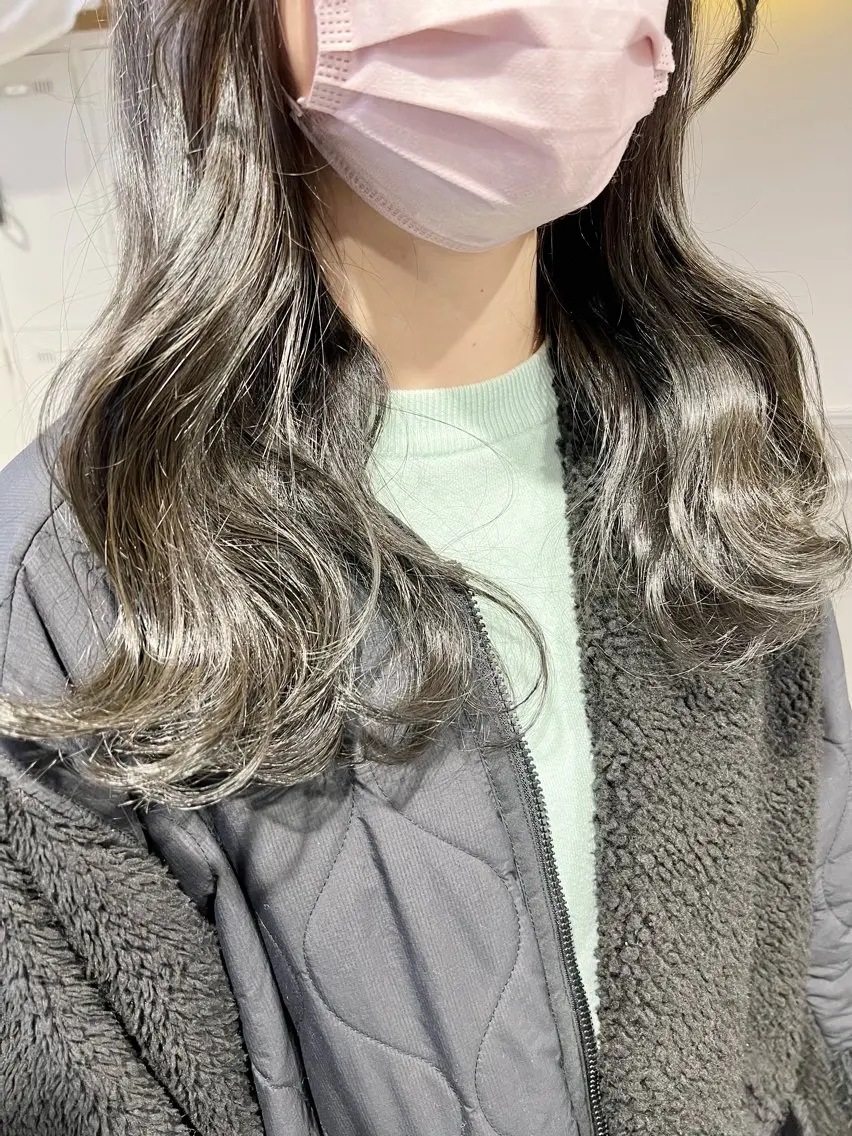 ロング カラー パーマ ヘアアレンジ メンズ 上品＆韓国風 🥀海心🥀のヘアスタイル