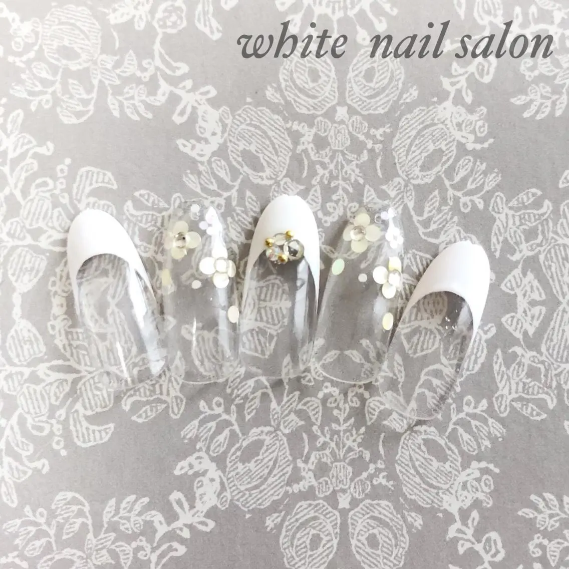 ネイル フットネイル フレンチネイル ジェルネイル ハードジェル オフィスネイル ハンドネイル white nail salonのネイルデザイン
