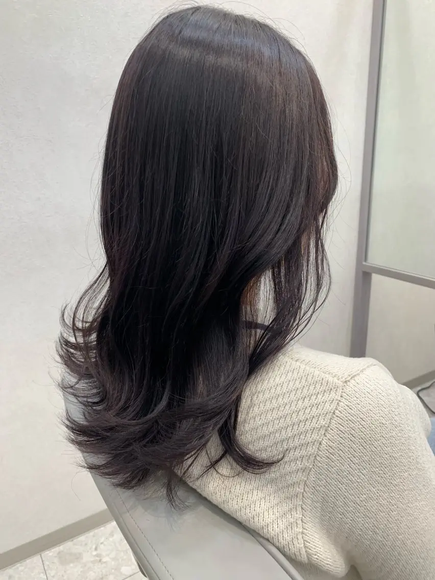 ロング アッシュ カット ヘアカラー 大人ヘア✨髪質改善 ✨艶髪＊今泉のヘアスタイル