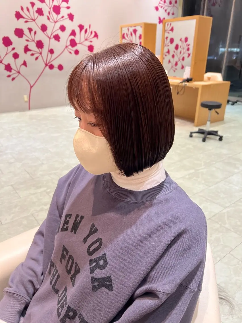 【雰囲気、ツヤup✨️】 似合わせカット‪✂︎➕ケアカラーの写真