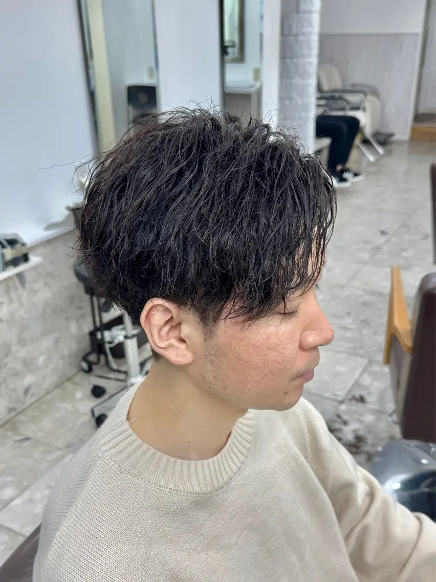 パーマ メンズ カット パーマ 🔥メンズパーマ特化 菅谷尚悠🔥のヘアスタイル