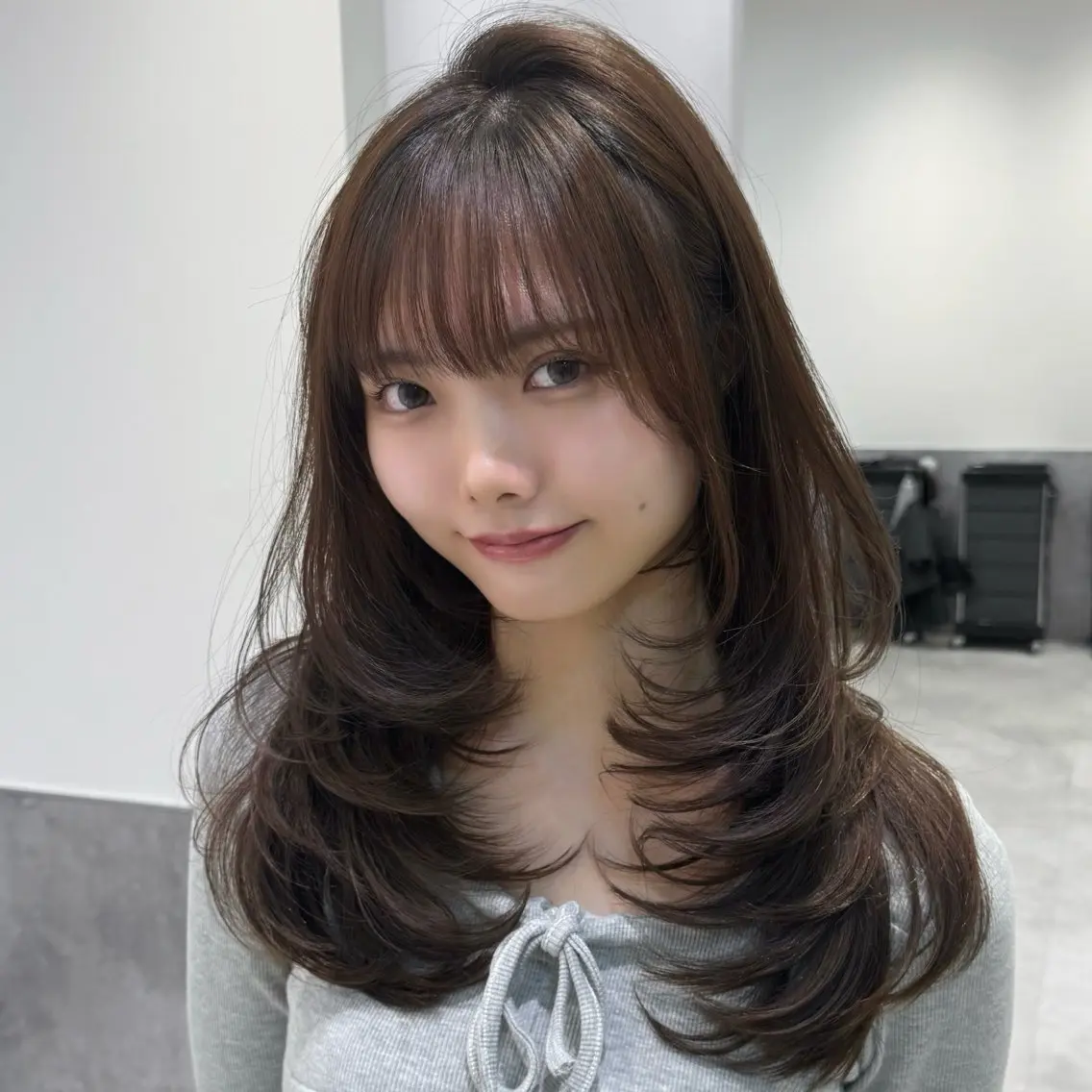 ロング レイヤーカット カット ヘアカラー トリートメント 韓国系支持率No.1 レイヤー特化/きょうのヘアスタイル